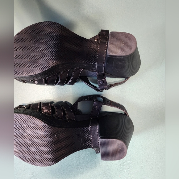 Dansko Randa Black Leather Heal Women's Size 9 - Picture 6 of 9